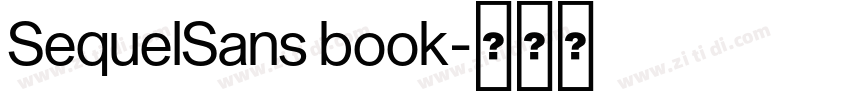 SequelSans book字体转换 SequelSans book字体转换